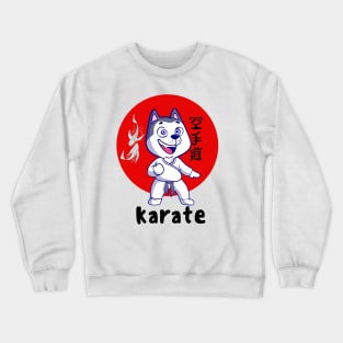 Dog Knows Karate Crewneck Sweatshirt